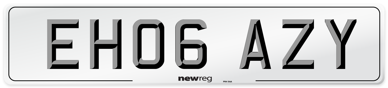 EH06 AZY Number Plate from New Reg